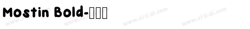 Mostin Bold字体转换